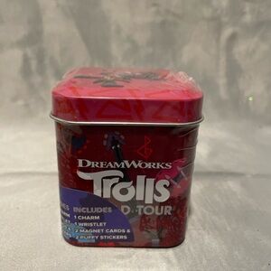 DreamWorks Trolls World Tour Red Surprise Wristlet Tin Box